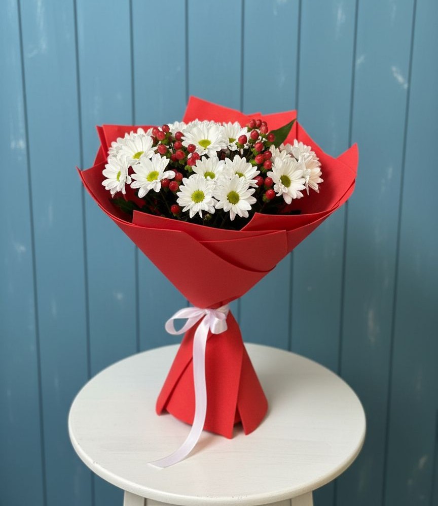 Букет цветов из: Хризантемы в Елизаветинском