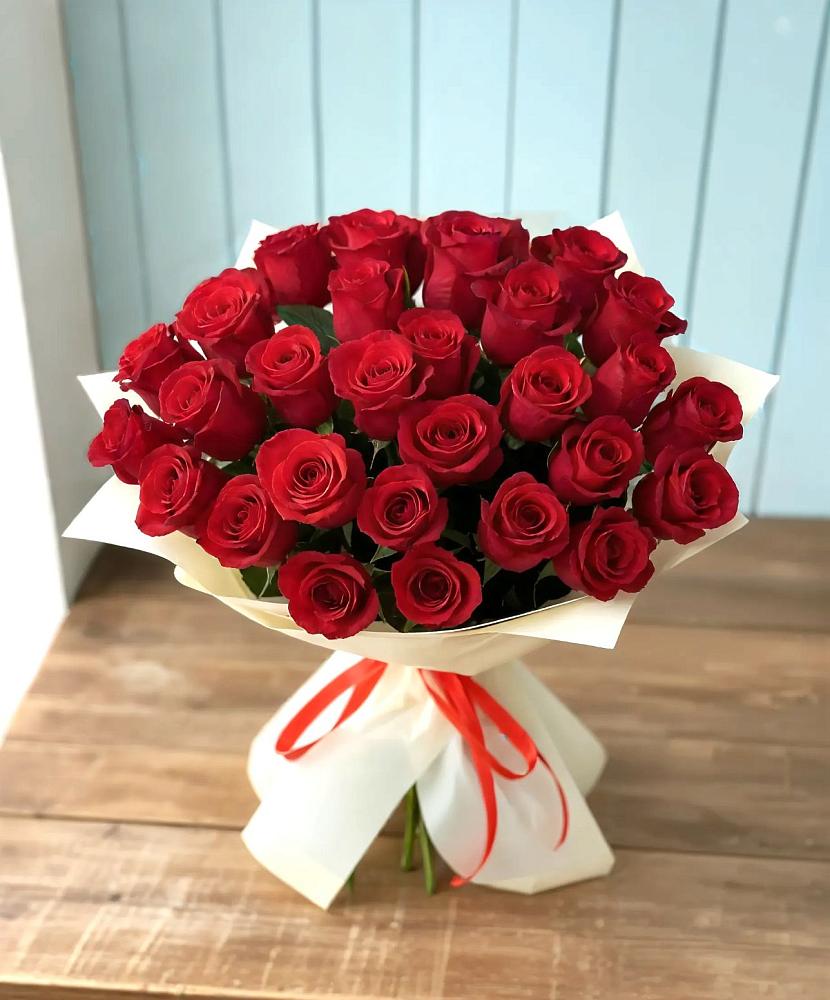 Букет 29 Красных роз в Елизаветинском