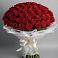 Букет 101 Красная роза Блэк Мэджик в Елизаветинском