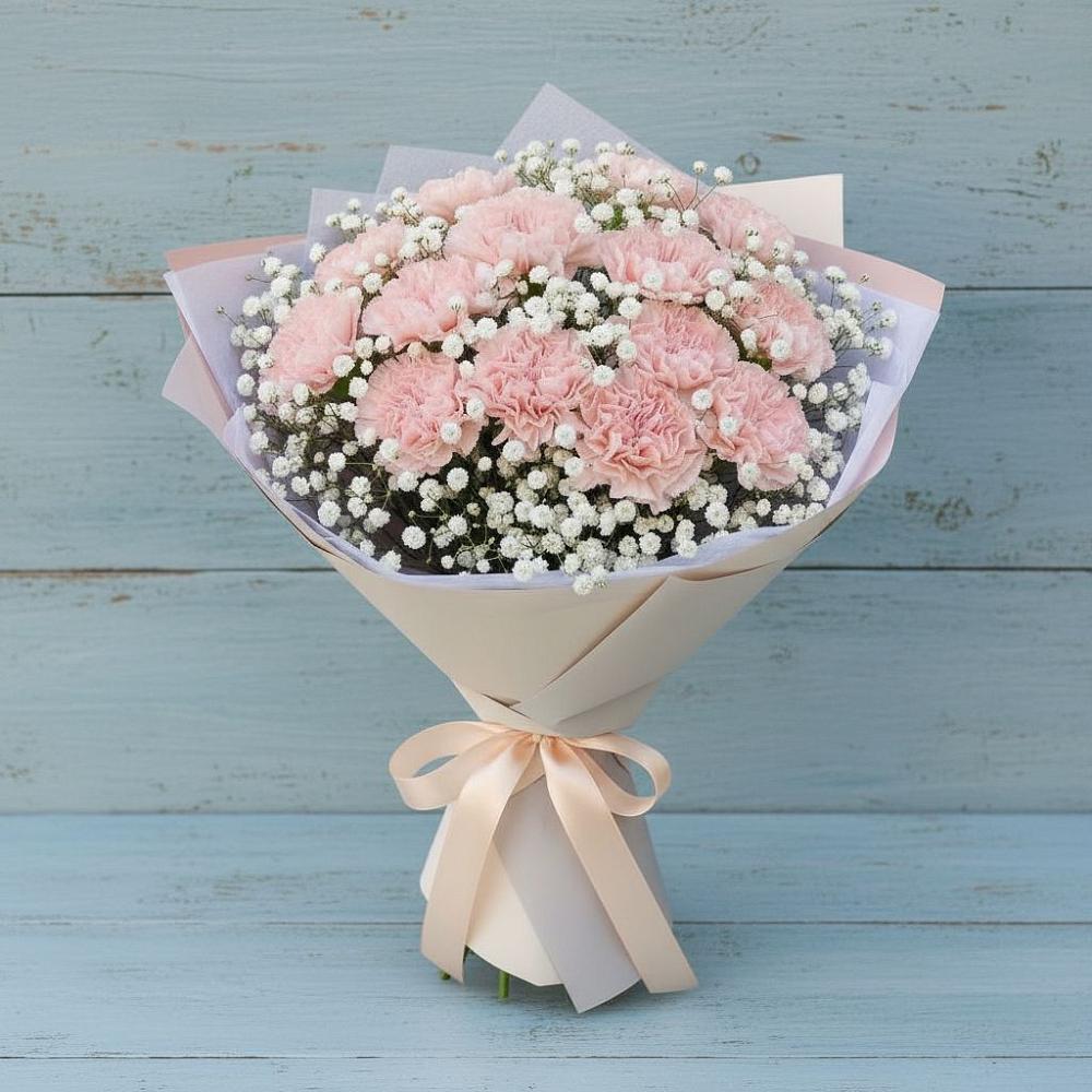 Букет цветов из: Гвоздики в Елизаветинском