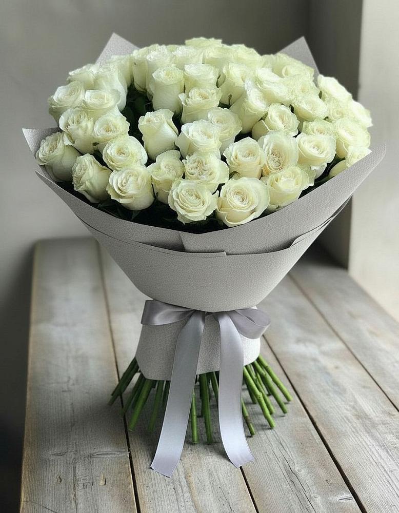 Букет 35 Белых роз в Елизаветинском