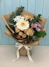 Букет цветов из:  Герберы и Хризантемы в Елизаветинском