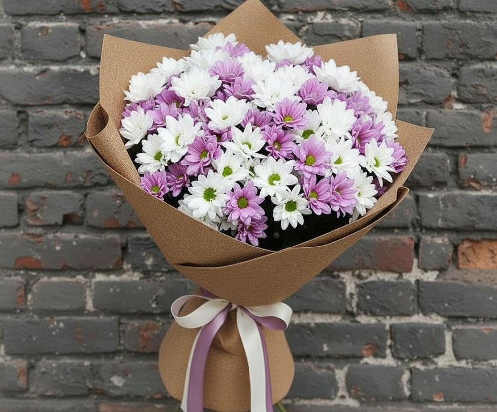 Букет цветов из: Хризантемы в Елизаветинском