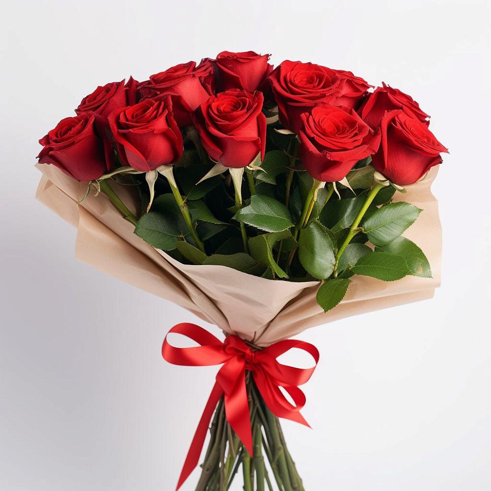 Букет 11 Красных роз Эдлесс Лав в Елизаветинском